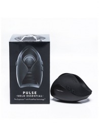 Черный инновационный мужской вибратор PULSE SOLO ESSENTIAL - Hot Octopuss - в Челябинске купить с доставкой