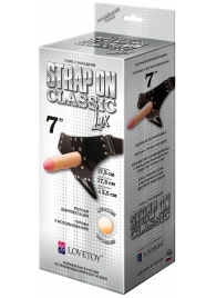 Пояс-трусики с насадкой Classic lux-Duke - 17,5 см. - LOVETOY (А-Полимер) - купить с доставкой в Челябинске