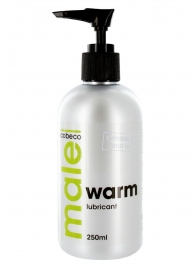 Лубрикант с согревающим эффектом MALE Cobeco Warm Lubricant - 250 мл. - Cobeco - купить с доставкой в Челябинске