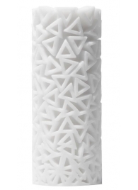 Белый 3D мастурбатор PILE - Tenga - в Челябинске купить с доставкой