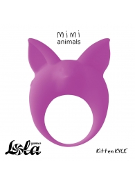 Фиолетовое эрекционное кольцо Kitten Kyle - Lola Games - в Челябинске купить с доставкой