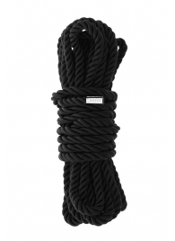 Черная веревка для шибари DELUXE BONDAGE ROPE - 5 м. - Dream Toys - купить с доставкой в Челябинске