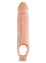 Телесный реалистичный фаллоудлинитель 9 Inch Silicone Cock Sheath Penis Extender - 22,86 см. - Blush Novelties - в Челябинске купить с доставкой