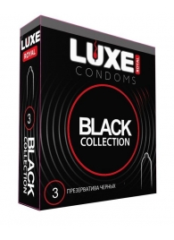 Черные презервативы LUXE Royal Black Collection - 3 шт. - Luxe - купить с доставкой в Челябинске
