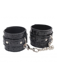 Черные наручники Surrender Wrist Restraints - Chisa - купить с доставкой в Челябинске