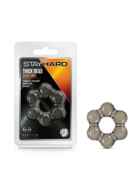 Дымчатое эрекционное кольцо Stay Hard Thick Bead Cock Ring - Blush Novelties - в Челябинске купить с доставкой
