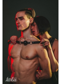 Черный кляп Love Addict на замочке - Lola Games - купить с доставкой в Челябинске