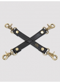 Черный фиксатор для манжет Bound to You Faux Leather Hogtie - Fifty Shades of Grey - купить с доставкой в Челябинске