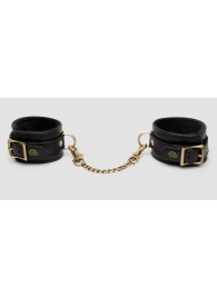Черные оковы на ноги Bound to You Faux Leather Ankle Cuffs - Fifty Shades of Grey - купить с доставкой в Челябинске