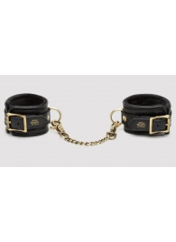 Черные наручники Bound to You Faux Leather Wrist Cuffs - Fifty Shades of Grey - купить с доставкой в Челябинске