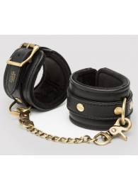 Черные наручники Bound to You Faux Leather Wrist Cuffs - Fifty Shades of Grey - купить с доставкой в Челябинске