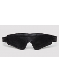 Черная плотная маска на глаза Bound to You Faux Leather Blindfold - Fifty Shades of Grey - купить с доставкой в Челябинске