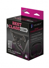 Черный пояс для насадок BEST CLASS STRAP - LOVETOY (А-Полимер) - купить с доставкой в Челябинске