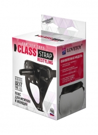 Черный пояс для насадок CLASS STRAP Restyling - LOVETOY (А-Полимер) - купить с доставкой в Челябинске