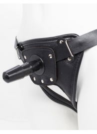 Черный пояс для насадок CLASS STRAP Restyling - LOVETOY (А-Полимер) - купить с доставкой в Челябинске