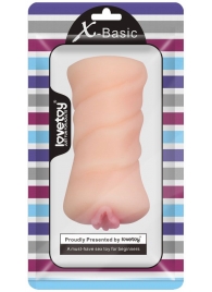 Телесный мастурбатор-вагина X-Basic Pocket Pussy без вибрации - Lovetoy - в Челябинске купить с доставкой