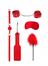 Красный игровой набор БДСМ Introductory Bondage Kit №4 - Shots Media BV - купить с доставкой в Челябинске