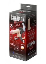 Вибрострапон Woman Midi с вагинальной пробкой - 22 см. - LOVETOY (А-Полимер) - купить с доставкой в Челябинске