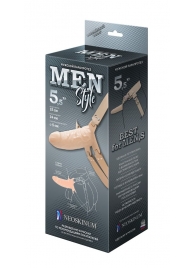 Телесный мужской парапротез MEN STYLE - 15 см. - LOVETOY (А-Полимер) - купить с доставкой в Челябинске