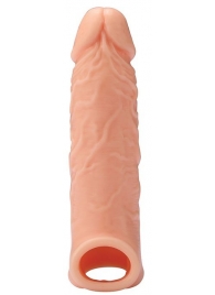 Телесная насадка EXTENDER WITH BALL STRAP 6.5 - 17 см. - Dream Toys - в Челябинске купить с доставкой