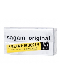 Презервативы Sagami Original 0.02 L-size увеличенного размера - 10 шт. - Sagami - купить с доставкой в Челябинске