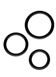 Набор из 3 эрекционных колец SILICONE COCKRINGS - Dream Toys - в Челябинске купить с доставкой