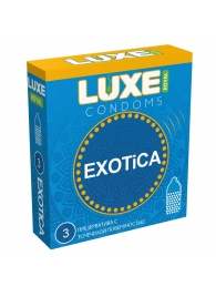Текстурированные презервативы LUXE Royal Exotica - 3 шт. - Luxe - купить с доставкой в Челябинске