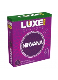Презервативы с увеличенным количеством смазки LUXE Royal Nirvana - 3 шт. - Luxe - купить с доставкой в Челябинске