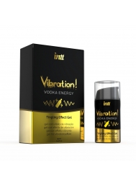 Жидкий интимный гель с эффектом вибрации Vibration! Vodka Energy - 15 мл. - INTT - купить с доставкой в Челябинске