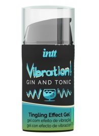 Жидкий интимный гель с эффектом вибрации Vibration! Gin   Tonic - 15 мл. - INTT - купить с доставкой в Челябинске