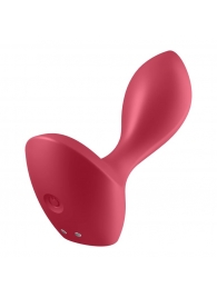 Красный вибромассажёр простаты Satisfyer Backdoor Lover - 14 см. - Satisfyer - в Челябинске купить с доставкой