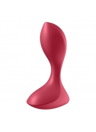 Красный вибромассажёр простаты Satisfyer Backdoor Lover - 14 см. - Satisfyer - в Челябинске купить с доставкой