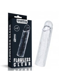 Прозрачная насадка-удлинитель Flawless Clear Penis Sleeve Add 1 - 15,5 см. - Lovetoy - в Челябинске купить с доставкой