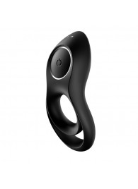 Черное эрекционное виброкольцо Legendary Duo - Satisfyer - в Челябинске купить с доставкой