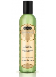 Массажное масло Naturals Vanilla Sandalwood с ароматом ванили и сандала - 236 мл. - Kama Sutra - купить с доставкой в Челябинске