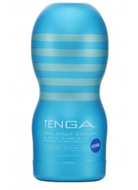 Мастурбатор с охлаждающей смазкой TENGA Original Vacuum Cup Cool - Tenga - в Челябинске купить с доставкой