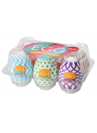 Набор из 6 мастурбаторов Tenga EGG IV с различным рельефом - Tenga - в Челябинске купить с доставкой