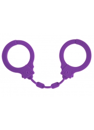 Фиолетовые силиконовые наручники Suppression - Lola Games - купить с доставкой в Челябинске