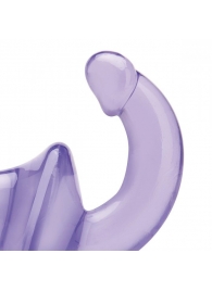 Фиолетовый безремневой страпон Strapless Strap-On - Lux Fetish - купить с доставкой в Челябинске