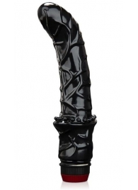 Черный вибромассажер простаты 6  Premium Prostate Massager - BlueLine - в Челябинске купить с доставкой