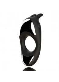 Черное эрекционное кольцо с двумя моторами Zeus Dual Vibe Cock Ring - FeelzToys - в Челябинске купить с доставкой