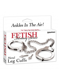 Металлические наручники Metal Leg Cuffs - Pipedream - купить с доставкой в Челябинске