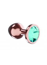 Пробка цвета розового золота с малиновым кристаллом Diamond Topaz Shine L - 8,3 см. - Lola Games - купить с доставкой в Челябинске