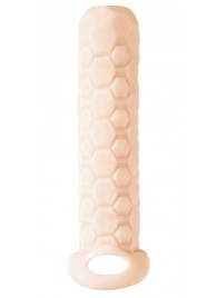 Телесный фаллоудлинитель Homme Long - 13,5 см. - Lola Games - в Челябинске купить с доставкой