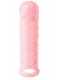 Розовый фаллоудлинитель Homme Long - 15,5 см. - Lola Games - в Челябинске купить с доставкой