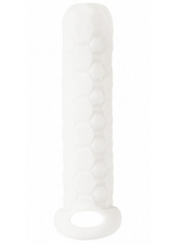 Белый фаллоудлинитель Homme Long - 13,5 см. - Lola Games - в Челябинске купить с доставкой