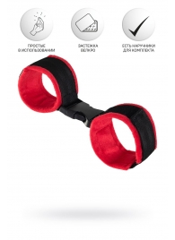 Красно-черные велюровые оковы Anonymo - ToyFa - купить с доставкой в Челябинске