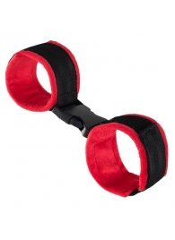 Красно-черные велюровые оковы Anonymo - ToyFa - купить с доставкой в Челябинске