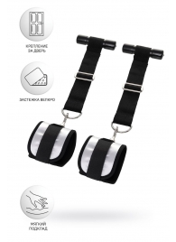 Черно-серебристые фиксаторы для рук на дверь Anonymo - ToyFa - купить с доставкой в Челябинске