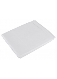 Белая виниловая простынь Vinyl Bed Sheet - Orion - купить с доставкой в Челябинске